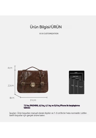 Sonbahar Ve Kış Retro Toka Moda Sırt Çantası-kahverengi Kahverengi