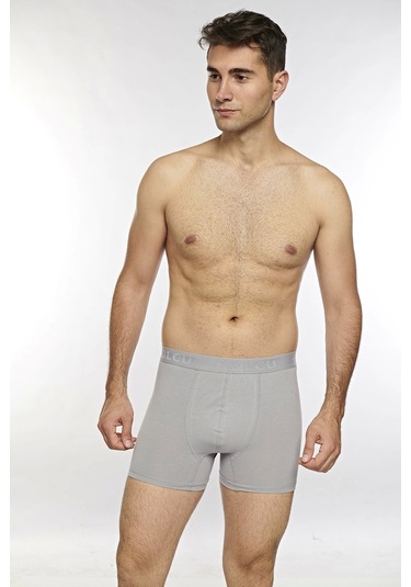 Kolcu Erkek Likralı Boxer K1340-gri Gri