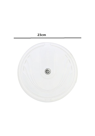 Dancemonkey Akıllı Süpürme Robotu Ev Tipi Saç Temizleyici Şarjlı Beyaz, Yeni Tasarım Beyaz