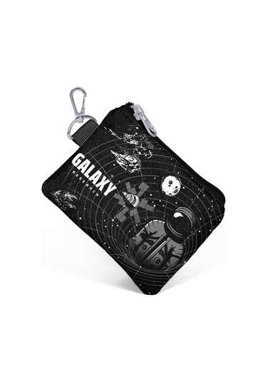 Coral High Siyah Galaxy Desenli Bozuk Para Çantası 21913 Gri - Antrasit