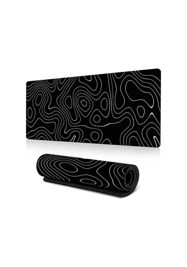 Cbtx 400 900 2mm Soyut Desen Büyük Mouse Pad Kauçuk Bilgisayar Masaüstü Mat - Line-41