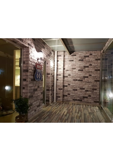 5 Adet X Tuğla Desenli 3D Strafor Köpük Duvar Kaplama Paneli (446785601)
