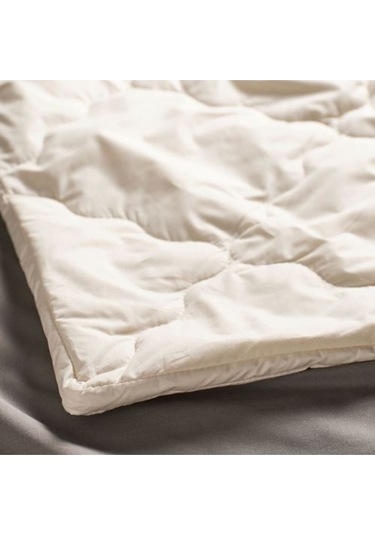 Radhusvın Çift Kişilik Yorgan, Sıcak Tutar 240x220 Cm, Yün Kırık Beyaz