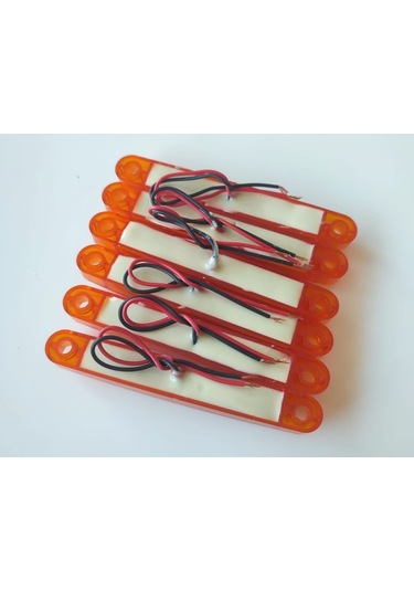 6 Adet Neon Led Lamba Slim Model Turuncu 12-24 Volt