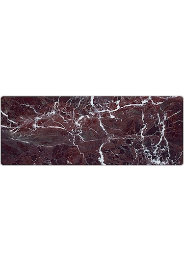 300x800x4mm Ebru Aşınmaya Dayanıklı Kauçuk Mouse Pad Fraglet Mermer