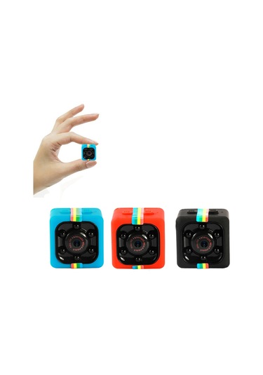 Xiyyadms Küçük Siyah Mini Dv Kamera, 720p Düşük Kalite, Gece Görüşü, Hareket Algılama, Sürekli Kayıt, Dış Mekan Kaydedici