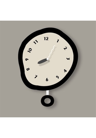 Goldenqian Iskandinav Minimalist Sessiz Duvar Saati Basit Oturma Odası Dekorasyonu Restoran Sanat Kişilik Saat Znl01p ÇOk Renkli