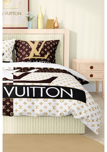 Marka Nevresim Takımı Çift Kişilik Pamuklu Saten Kumaş 6 Parça 3d Dijital Baskı Duvet Cover Set Model No:69 Renkli