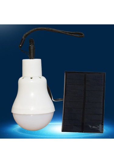 Qingmipy Güneş Enerjili Acil Durum Led Ampulü, Dış Mekan Ve Sokak Aydınlatması İçin Enerji Tasarruflu Beyaz Kancalı Lamba Beyaz