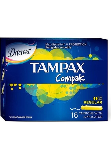Tampax Compak Regular Aplikatörlü 16'lı Tampon