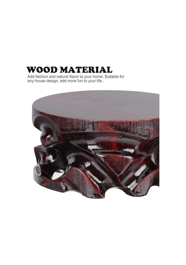 Ahşap Depolama Tabanı Dekoratif Saksı Tabanı Çaydanlık Tutucu Kaide Yard Bahçe Dekor