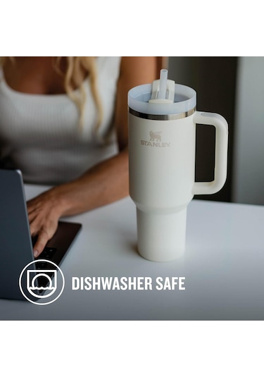 Stanley Quencher Pipetli Termos Bardak 1.18 Lt Krem
