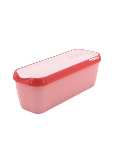 Suntek Buzdolabı Yoğurt Dondurma Kabı Kırmızı - Pembe 28 x 10 x 9.7 CM Kırmızı - Pembe