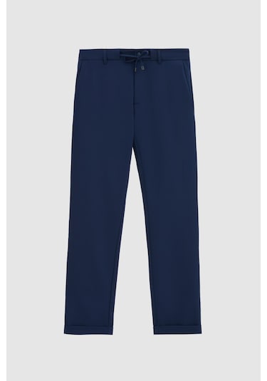 Twn Slim Fit Lacivert Armürlü Jogger Pantolon 4ec03kv703503 101