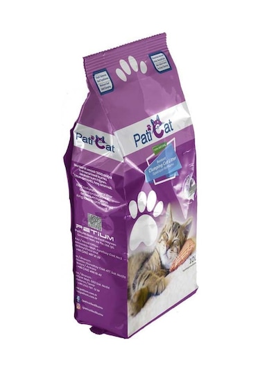 Pati Cat Lavanta Kokulu Topaklaşan İnce Taneli Bentonit Kedi Kumu 10 L