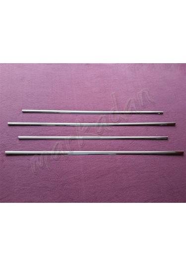 Woc Chrome Mercedes E Klasse W124 Krom Cam Çıtası 1984-1995 4 Par