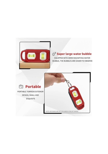 Ulzyvf Yatay Terazisi Su Seviyesi Mini Manyetik Dikey Cep Aracı 100mm Ev