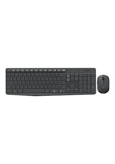 Logitech MK235 Q Kablosuz Usb Siyah Multimedya Klavye/Mouse Set 920-007925