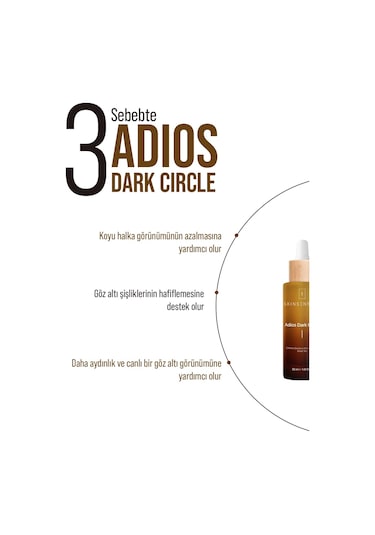 Adios Dark Circle Göz Altı Serumu Caffeine Solutions 5% + Vitamin C Aydınlık Göz Altı Görünümü