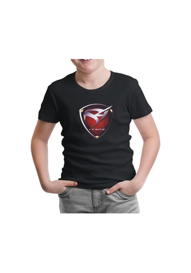 S4 League Siyah Çocuk Tshirt
