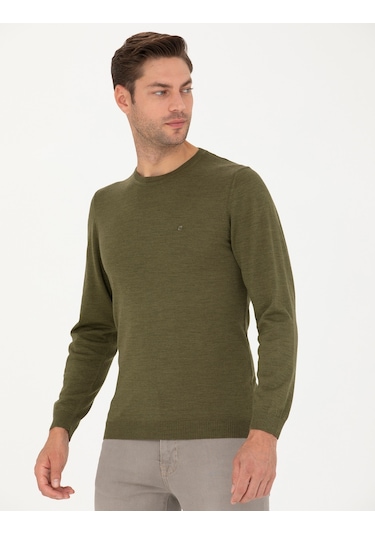 Pierre Cardin Erkek Açık Yeşil Triko Kazak 50270054-vr092 Açık Yeşil