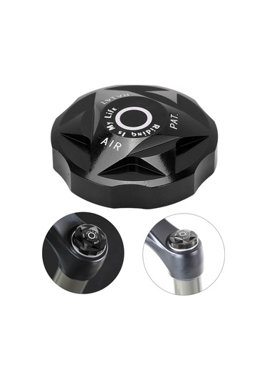 Xindoker Alüminyum Bisiklet Ön Fıçça Hava Odası Kapağı - Anti-korozif Korumalı, Hafif, Kolay Kurulum, Siyah Buhar Tıkacı Kapağı Tamiri İçin Siyah