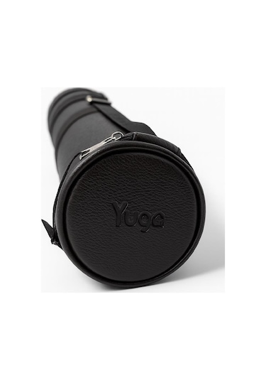 Yuga Suni Deri Proje Tüpü Cepli 10,5 Cm Siyah