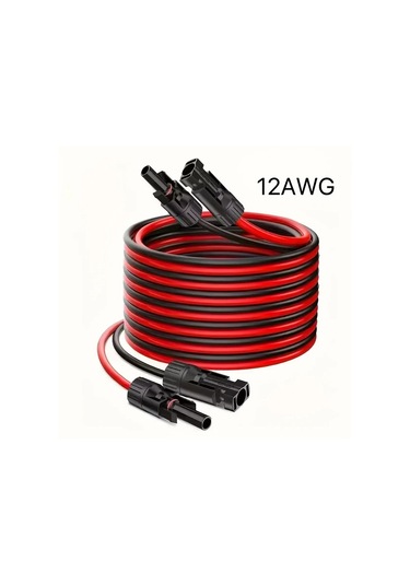 Xuweiwei 5m Mc4 Sarj Kablosu 12awg Uv Direncli Guclu Solar Panel Kablosu Erkek Disi Konnektor