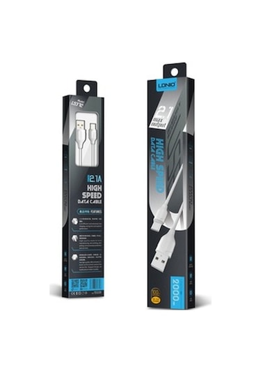 Ldnıo LS372 Lightning Yüksek Hızlı Şarj Kablosu