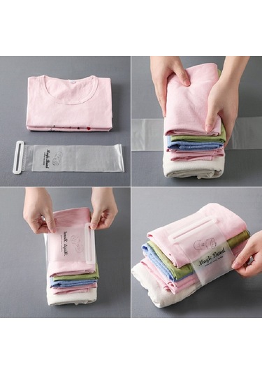 Sones Giysi Sihirli Bant Rulo Kayış Kendinden Yapışkanlı Kayış Kemer Giyim Bitirme Depolama Kemeri, Boyut: Küçük Şeffaf