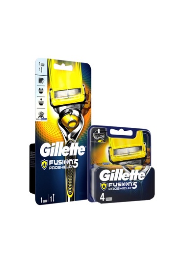 Gillette Fusion5 Proshield 1 Up Tıraş Makinesi + Yedek Başlık 4'lü