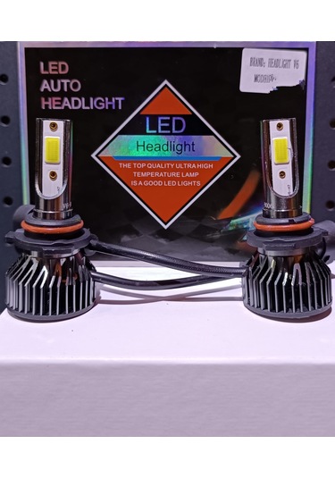V6 Hb4 9006 Led Xenon Şimşek Etkili Beyaz Renk Soğutma Fanlı- Gar