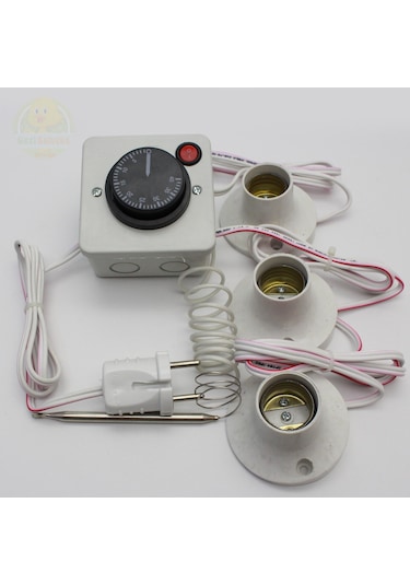 Termostat Kontrollü Düğmeli Yanan 1 Lamba Çıkışlı 2 Sabit Duyu