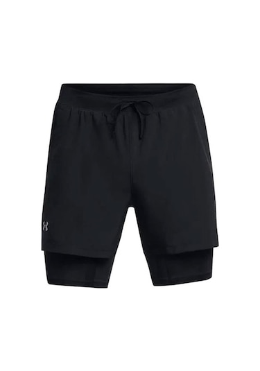 Under Armour Ua Launch 5'' 2-ın-1 Shorts Erkek Şort 1382640-001 Siyah-siyah