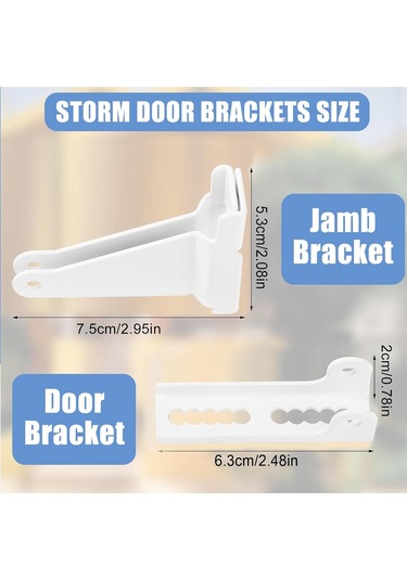 Kapı Kapatıcı Braketi, Andersen İle Uyumlu Onarım Kapı Braketi, Beyaz