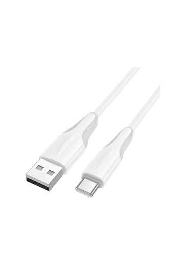 Borofone Bx119 Yeni Usb Usb-c / Tip-c Şarj Veri Kablosu, Uzunluk: 1m Beyaz