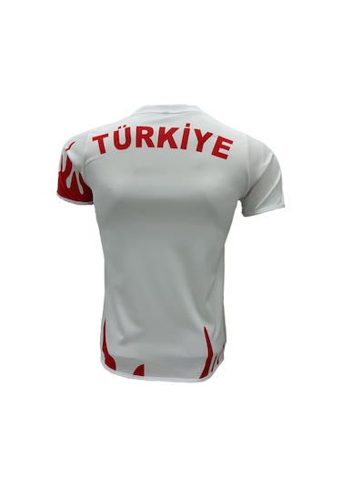 Pars Türkiye Milli Takım Tişörtü Milli Takım Forması Beyaz Beyaz - Kırmızı