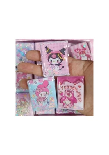 Mini Çıkartma Defteri Seti, Kuromi Melodi Temalı Açık Ahşap