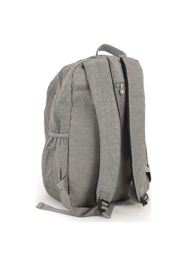 571 Krinkıl / Klinkır Su Geçirmez Hafif Çok Gözlü Spor, Seyahat, Okul, Laptop Sırt Çantası Gri 1d Gri
