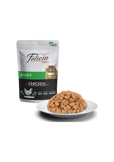 Felicia Pouch Jelly Tavuklu Ve Taurinli Tahılsız Yetişkin Kedi Konservesi 6 Adet 85 Gr 118-20013.02