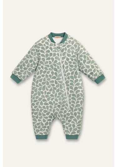 Zeyland Unisex Çocuk Elyaf Dolgulu Uyku Tulumu - Yeşil Yeşil