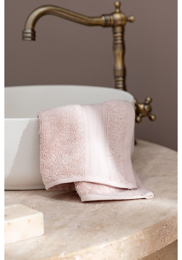 Madame Coco Martha Yüz Havlusu (TENCEL:trade_mark:) - Pudra - 50x80 cm Pudra