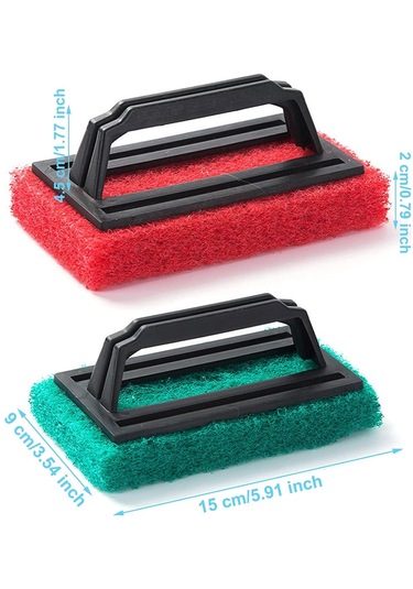 Cc Ggball Esinti 6 Parça Sünger Fırça Su Hattı Havuz Temizleme Fırçası Yüzme Havuzu Sünger Fırçası Plastik Havuz Fırçası Saplı Havuz Fırçası