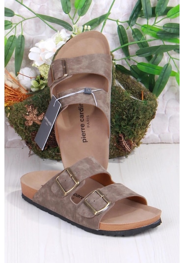 Pierre Cardin Stock Hastane Havuz Deniz Plaj Erkek Terlik 867800000726 50 Vizon Vizon