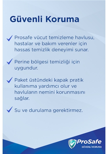 Prosafe Vücut Temizleme Havlusu 48'li X6 6'lı Set