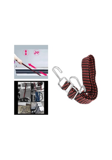 Homyl Kancalı Ağır Hizmet Elastik Bungee Cord Kırmızı-0,5-m Kırmızı 0,5 M Kırmızı