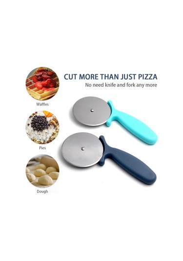 Reedark Keskin Paslanmaz Çelik Pizza Bıçağı - Profesyonel Pizza Dilimleme Aleti 112 Karakter: "paslanmaz Çelik Profesyonel Pizza Bıçağı - Kolay Dilimleme, Kaymaz Sap, Pasta Ve Waffle İçin" Gri