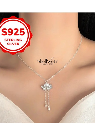 Lotus 925 Ayar Gümüş Zincir Gümüş Kolye Gümüş