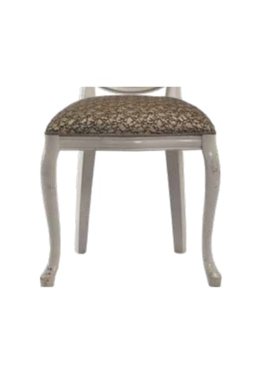 Bengimobilya Sandalye Zus017 Madalyon Model Kayın Ince Torna Ayak Parlak Gri