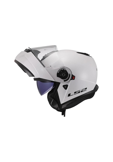 Ls2 Strobe 2 Çene Açılır Motosiklet Kaskı Beyaz